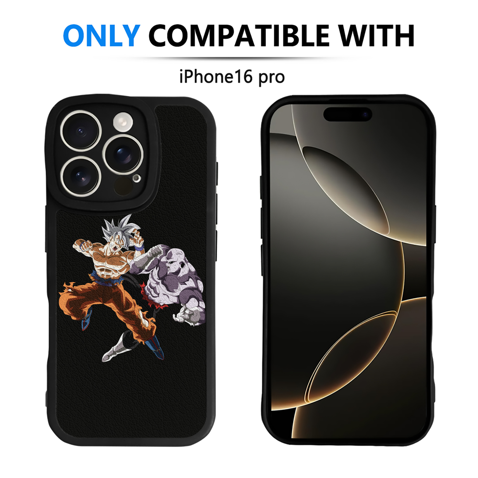（画像用） ドラゴンボール 孫悟空（そん ごくう）Son Goku カカロット DRAGON BALL Kakarotto 【iPhone 16シリーズ対応】シリコンスマホケース（レザー調） 材質：シリコン